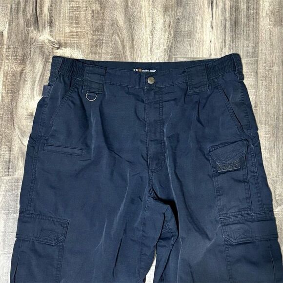 5.11 Tactical Men's Cargo Pants Blue Size 34 Inseam 36 Ripstop - Picture 3 of 5